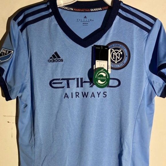 adidas | Tops | Adidas Mls Nycfc New York City Fc Blue Womens Jersey Sz Smlxl2x New W Tags 